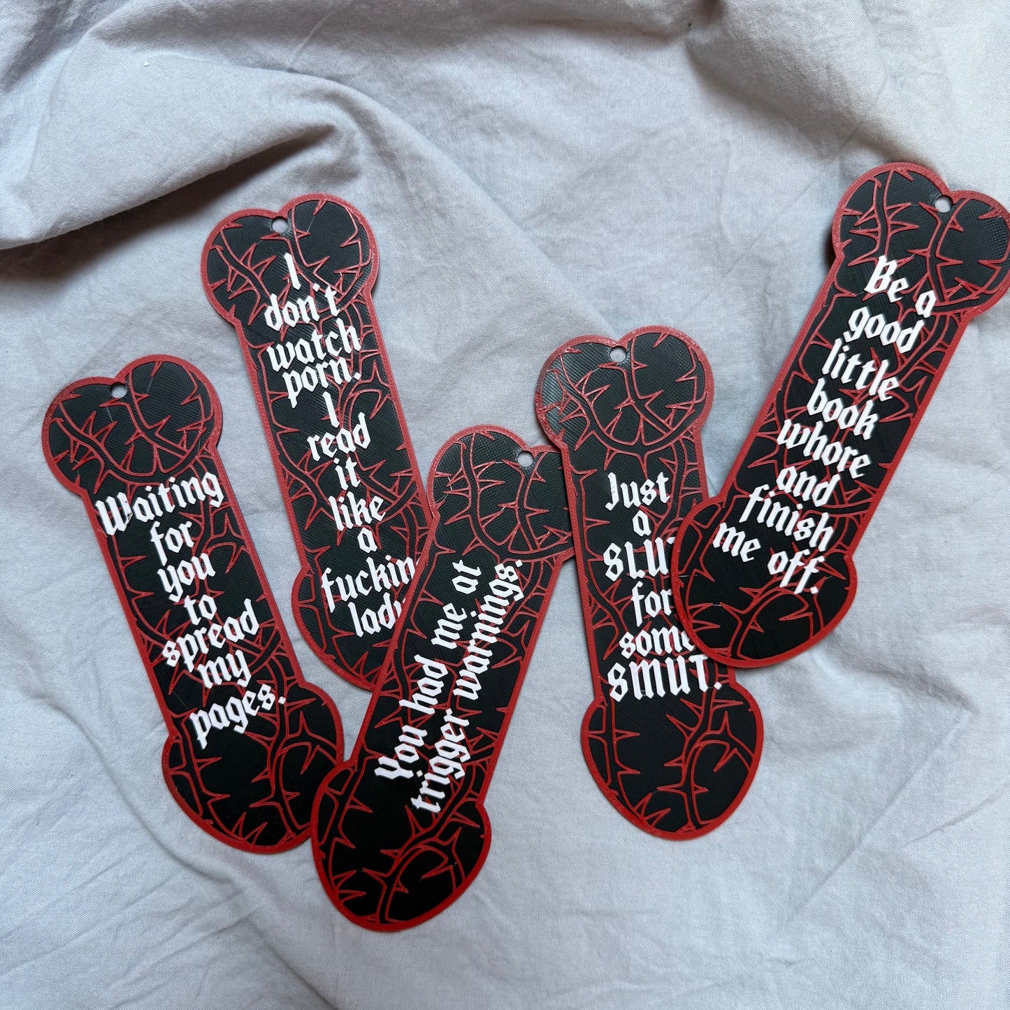Naughty Bookmarks-Be a Good Little Book Whore & Finish Me Off