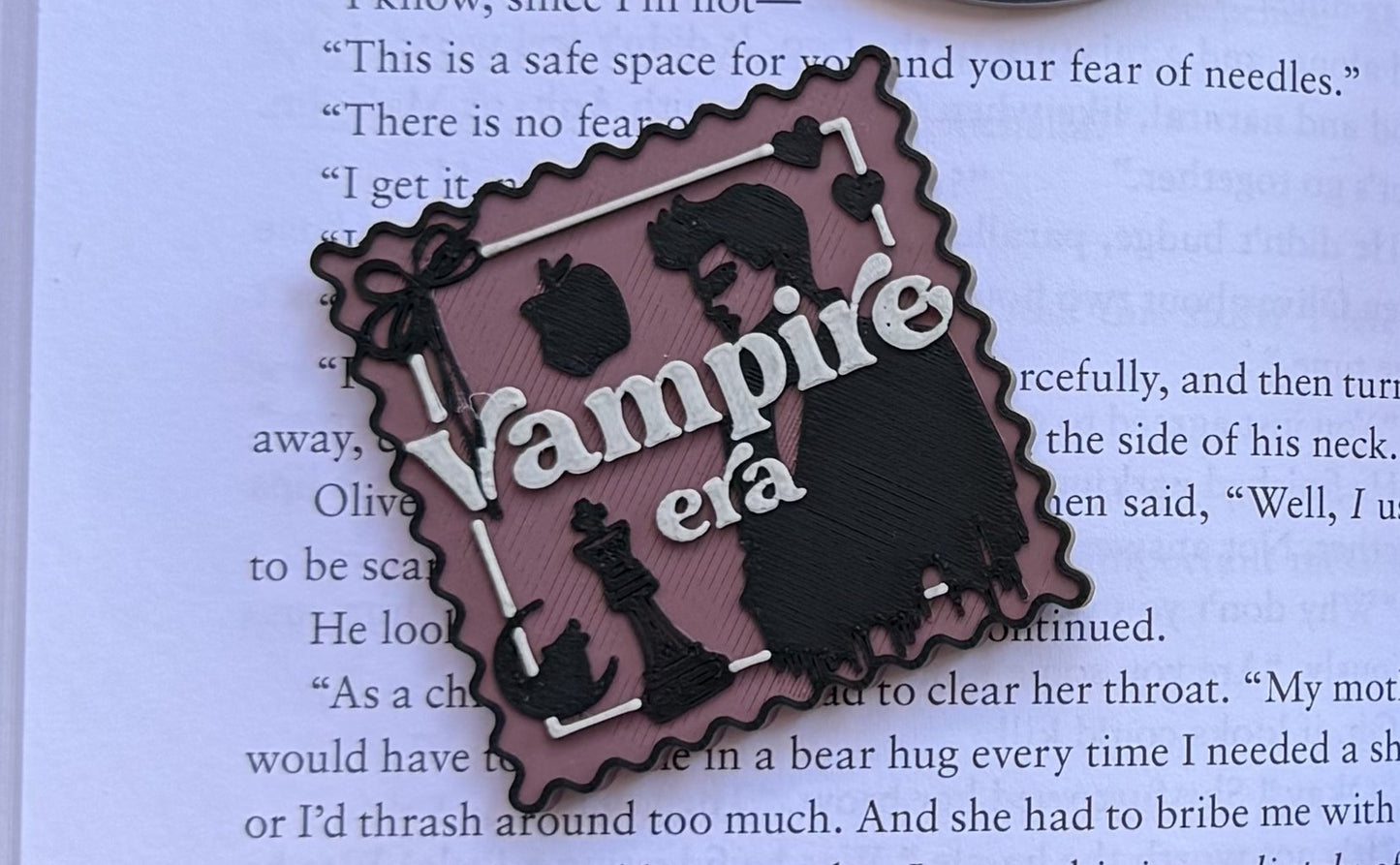 Vampire Square Pin or Popsocket