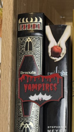 Vampires Small Bookshelf Sign