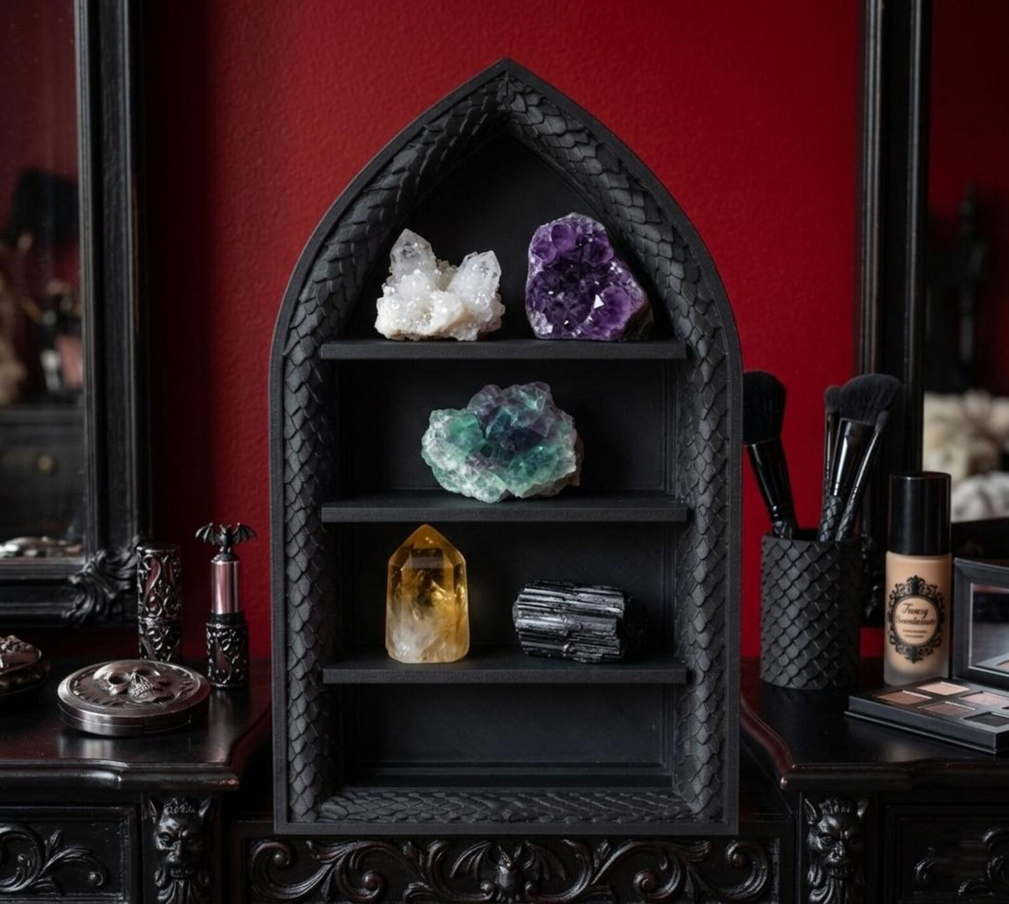 Medieval Book/Crystal Shelve