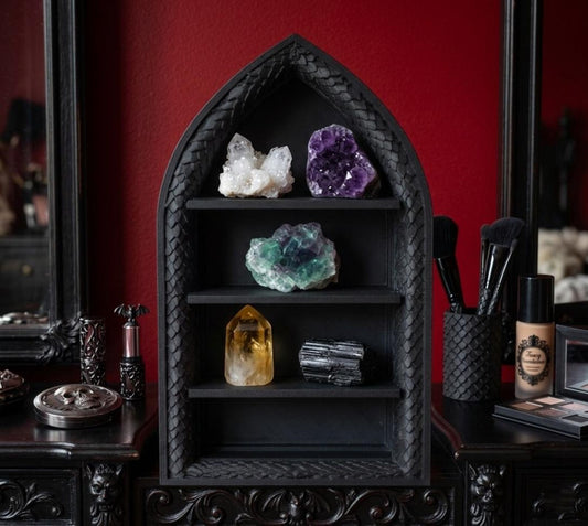Medieval Book/Crystal Shelve