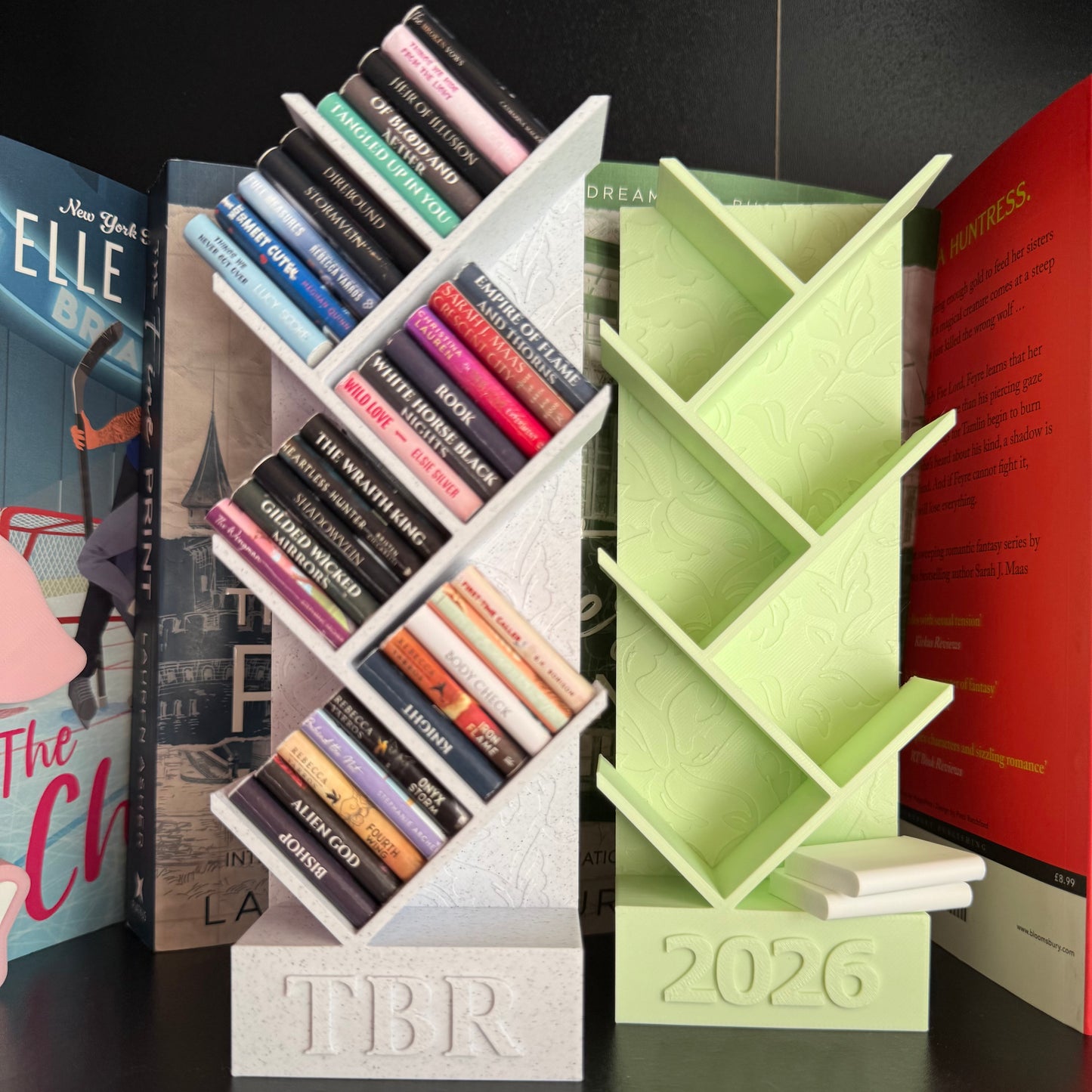 TBR Slanted Mini Book Tower