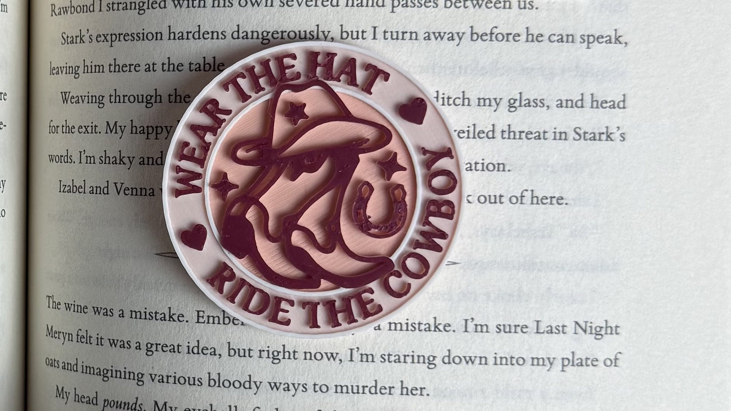 Cowboy Round Pin or Popsocket