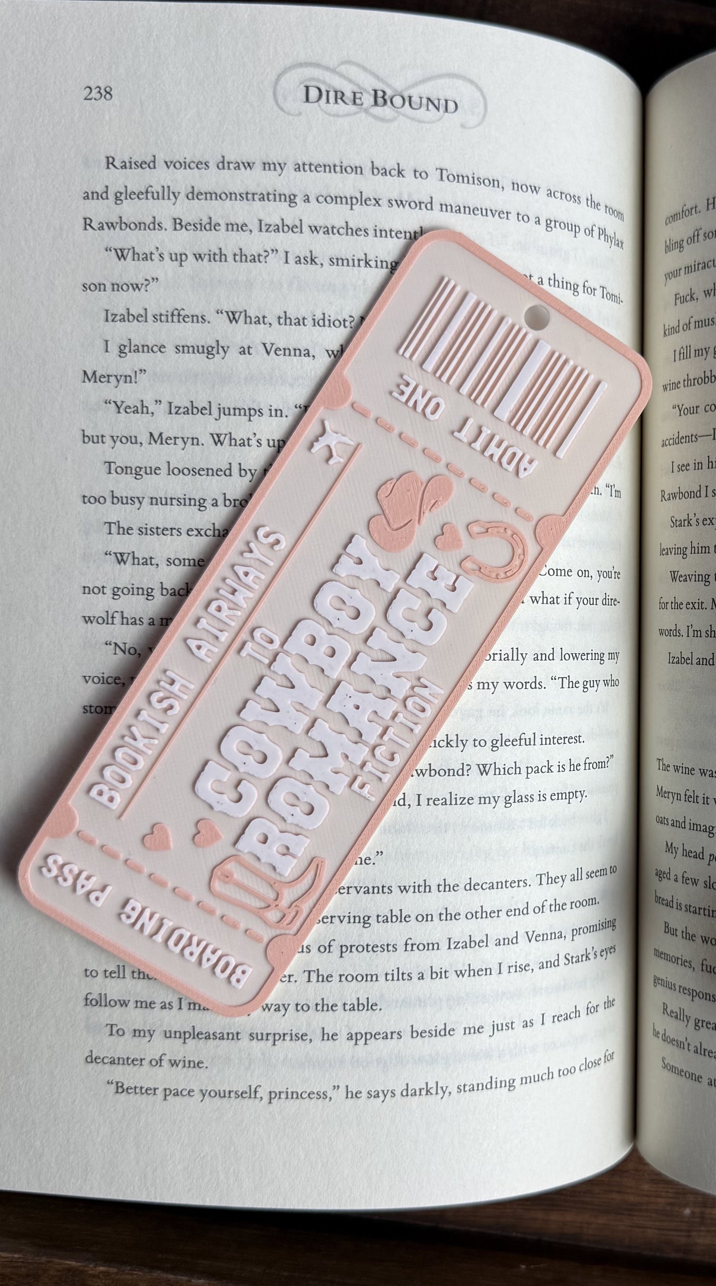 Cowboy Ticket Bookmark
