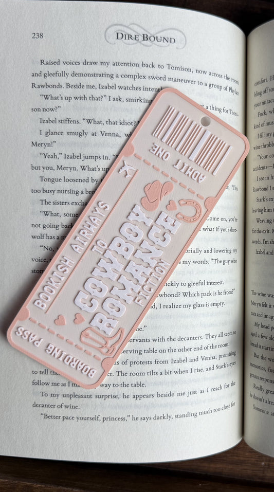 Cowboy Ticket Bookmark