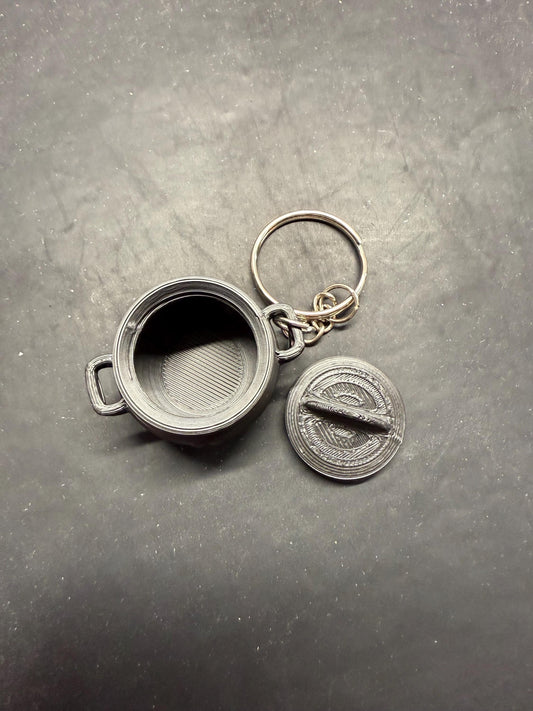 Cauldron Keychain w/ removable lid