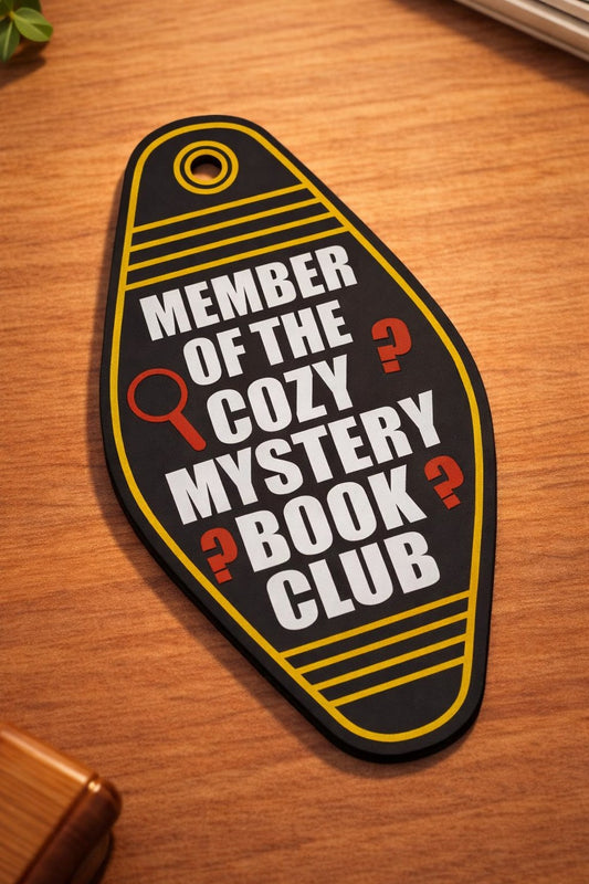 Cozy Mystery Book Club Keychain