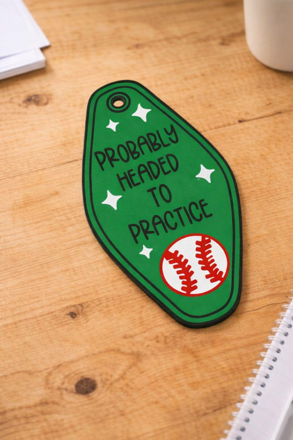Off to Practice Keychain
