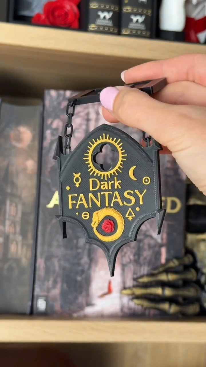 Dragon Small Bookshelf Sign