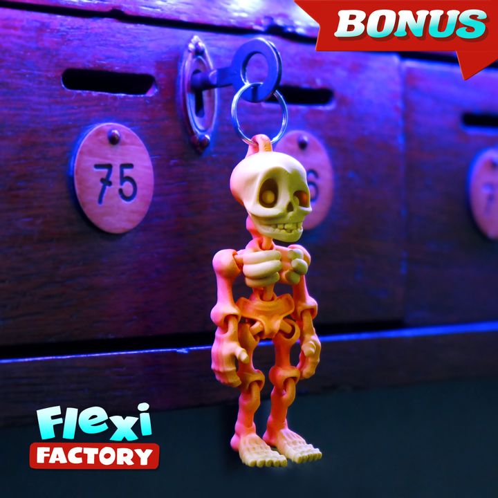 Articulated Skeleton Keychain