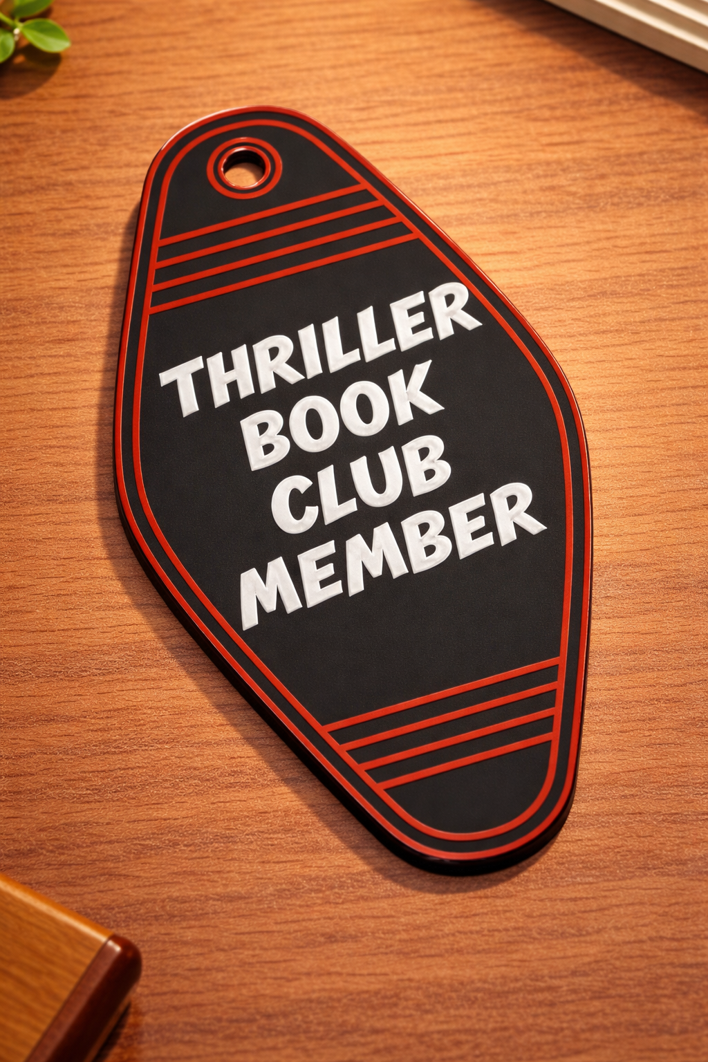 Thriller Book Club Keychain