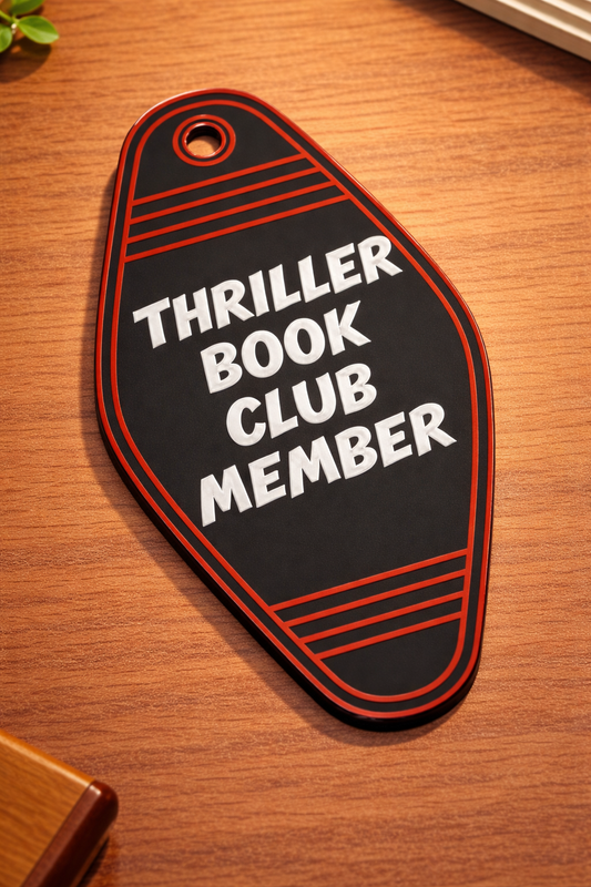 Thriller Book Club Keychain